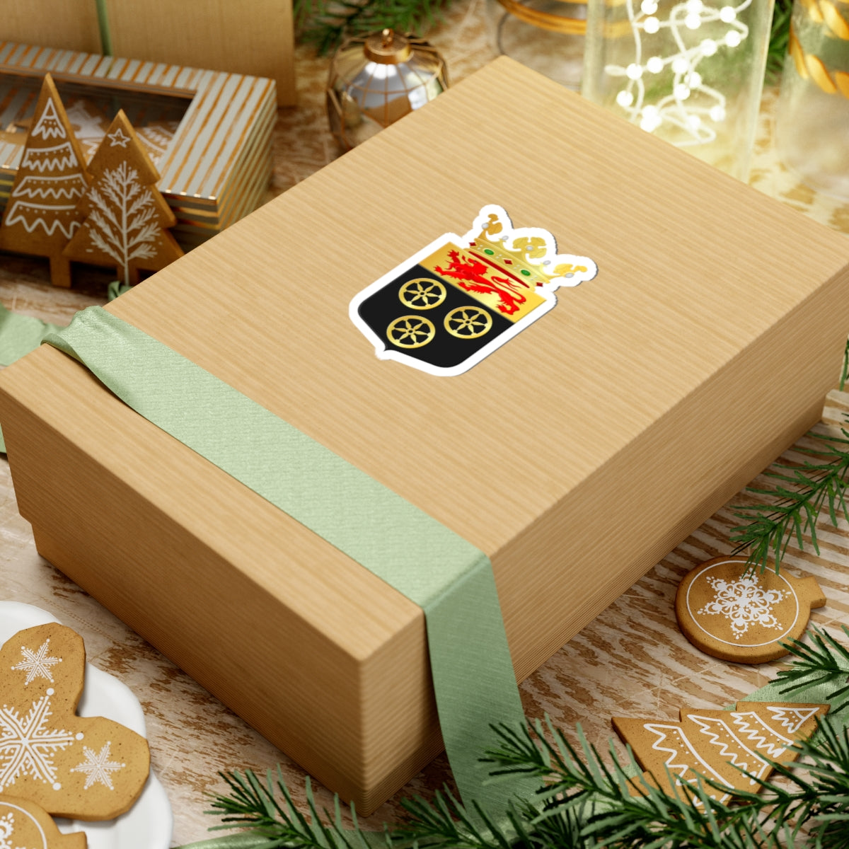 Aalburg wapen (Netherlands) (Coat of Arms) STICKER Vinyl Kiss-Cut Decal