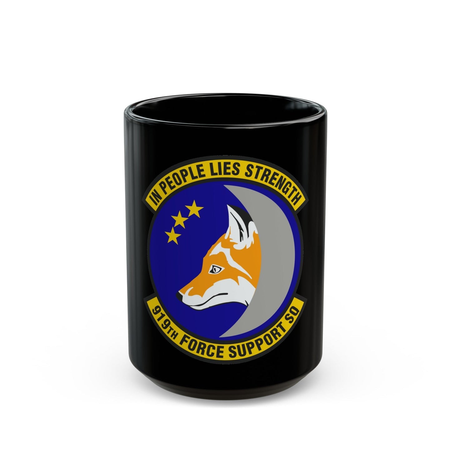 919th Force Support Squadron (U.S. Air Force) Black Coffee Mug-15oz-The Sticker Space