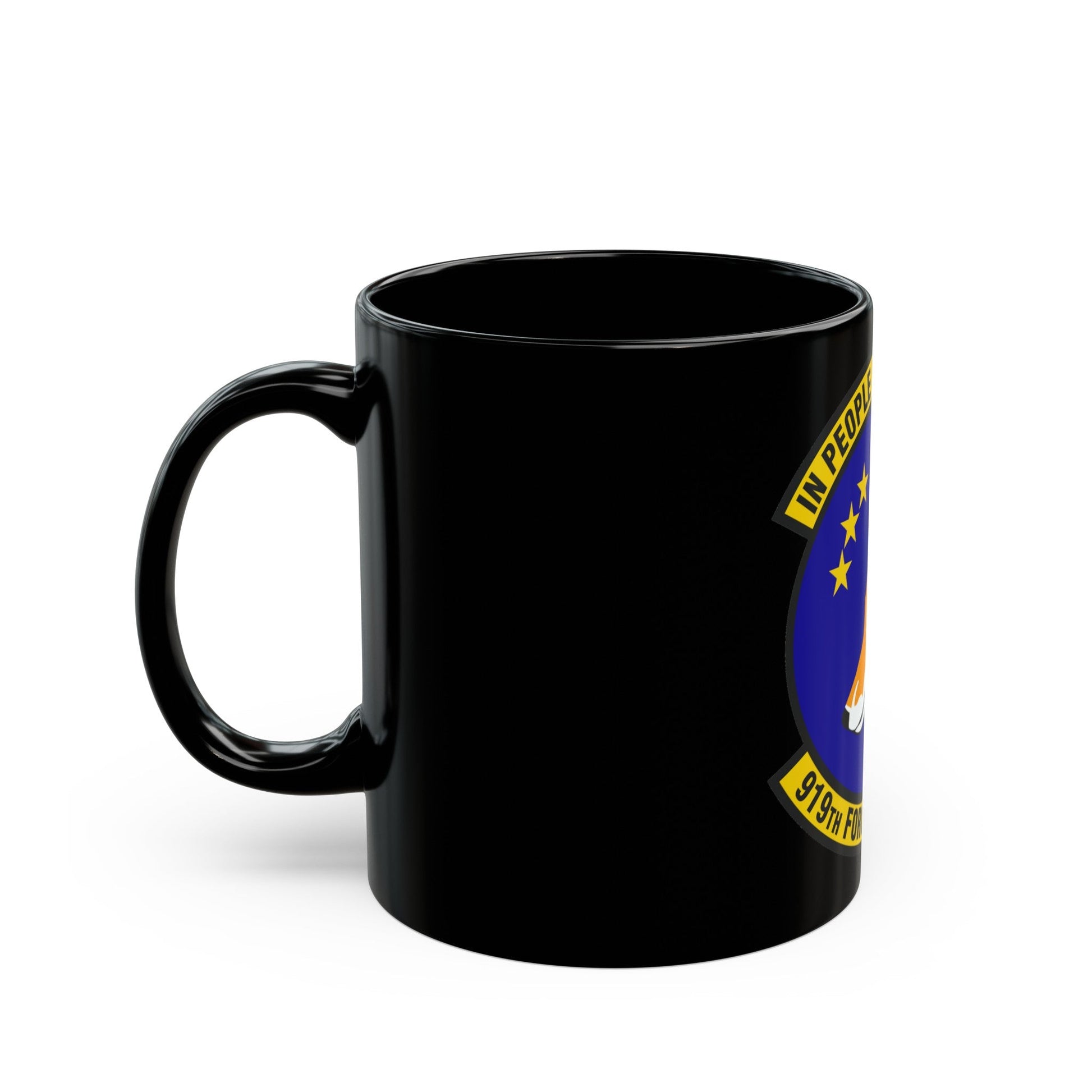 919th Force Support Squadron (U.S. Air Force) Black Coffee Mug-The Sticker Space