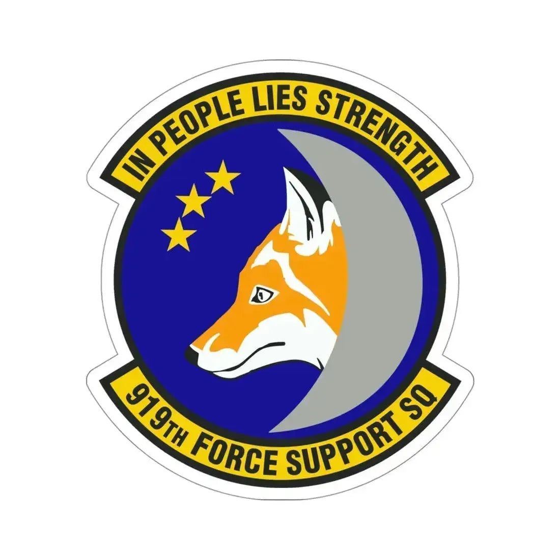 919th Force Support Squadron (U.S. Air Force) STICKER Vinyl Die-Cut Decal 4 Inch - The Sticker Space