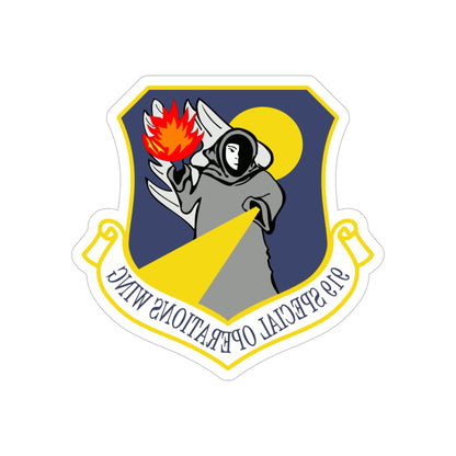 919th Special Operations Wing (U.S. Air Force) REVERSE PRINT Transparent STICKER-6 Inch-The Sticker Space