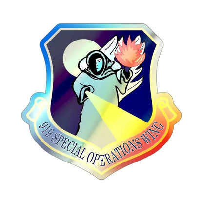 919th Special Operations Wing (U.S. Air Force) Holographic STICKER Die-Cut Vinyl Decal 4 Inch Holographic - The Sticker Space