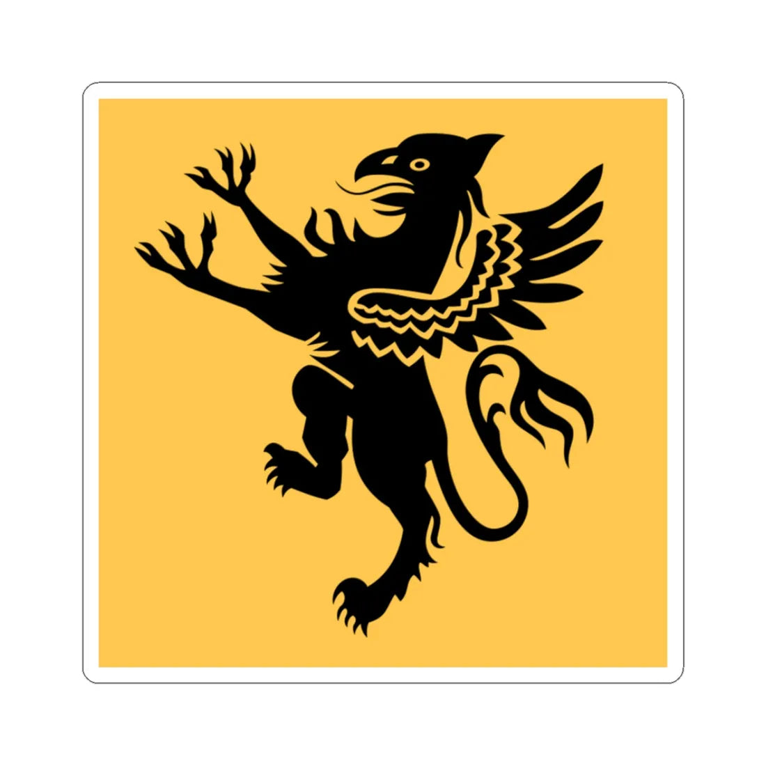 91a squadriglia caccia (Italy) (Coat of Arms) STICKER Vinyl Kiss-Cut Decal 3 Inch White - The Sticker Space