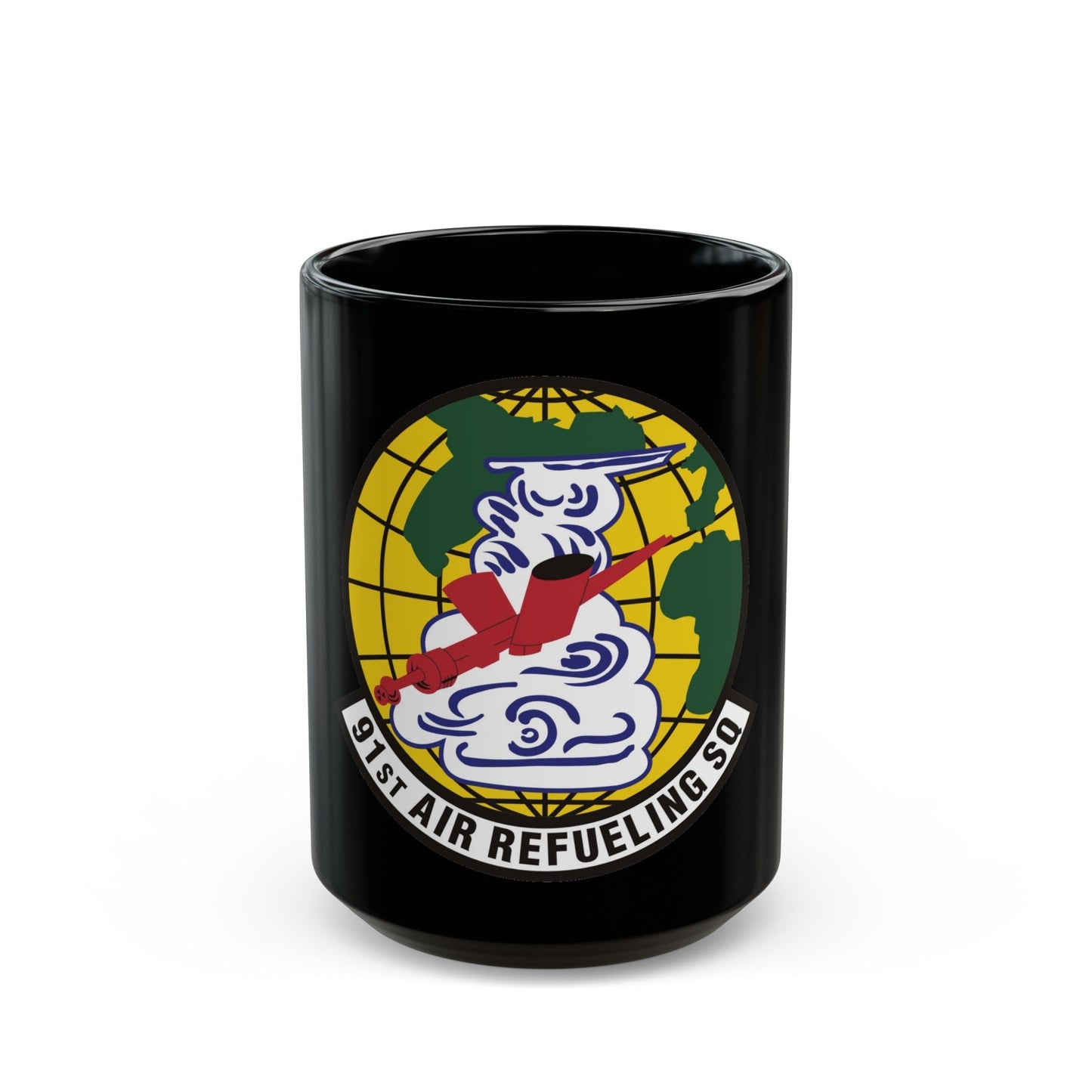 91st Air Refueling Squadron (U.S. Air Force) Black Coffee Mug-15oz-The Sticker Space