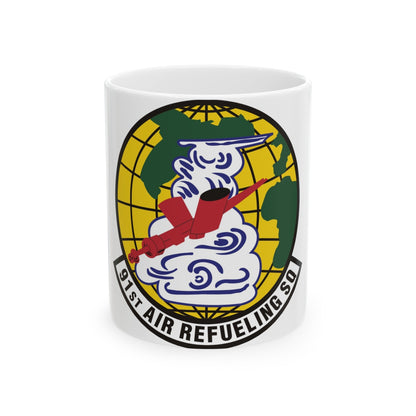 91st Air Refueling Squadron (U.S. Air Force) White Coffee Mug-11oz-The Sticker Space