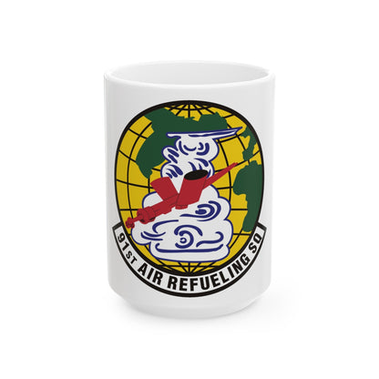 91st Air Refueling Squadron (U.S. Air Force) White Coffee Mug-15oz-The Sticker Space