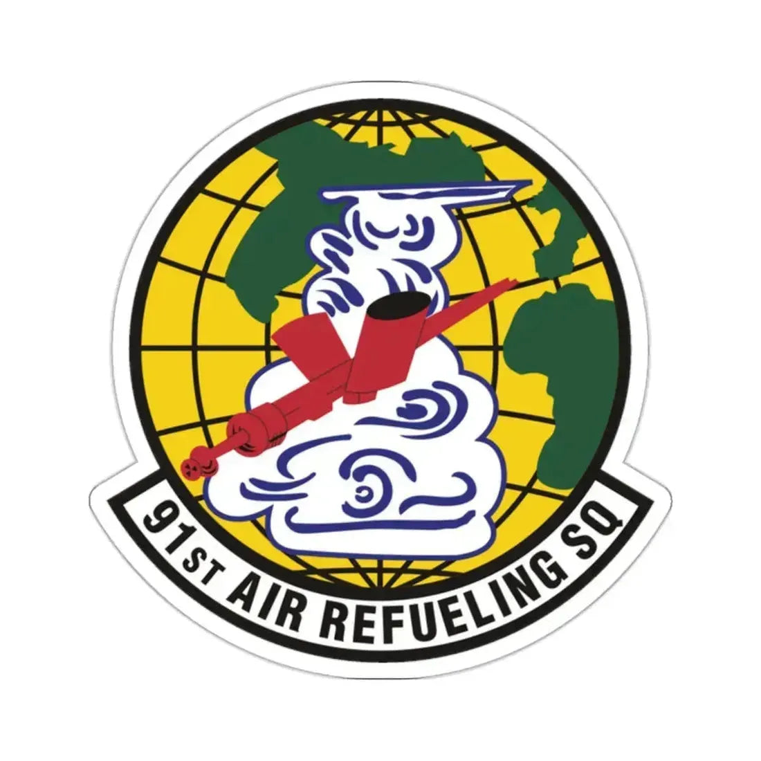 91st Air Refueling Squadron (U.S. Air Force) STICKER Vinyl Kiss-Cut Decal 2 Inch White - The Sticker Space