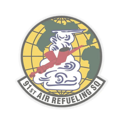 91st Air Refueling Squadron (U.S. Air Force) STICKER Vinyl Kiss-Cut Decal 3 Inch Transparent - The Sticker Space