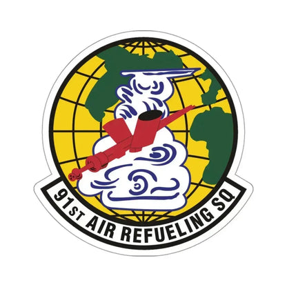 91st Air Refueling Squadron (U.S. Air Force) STICKER Vinyl Kiss-Cut Decal 3 Inch White - The Sticker Space