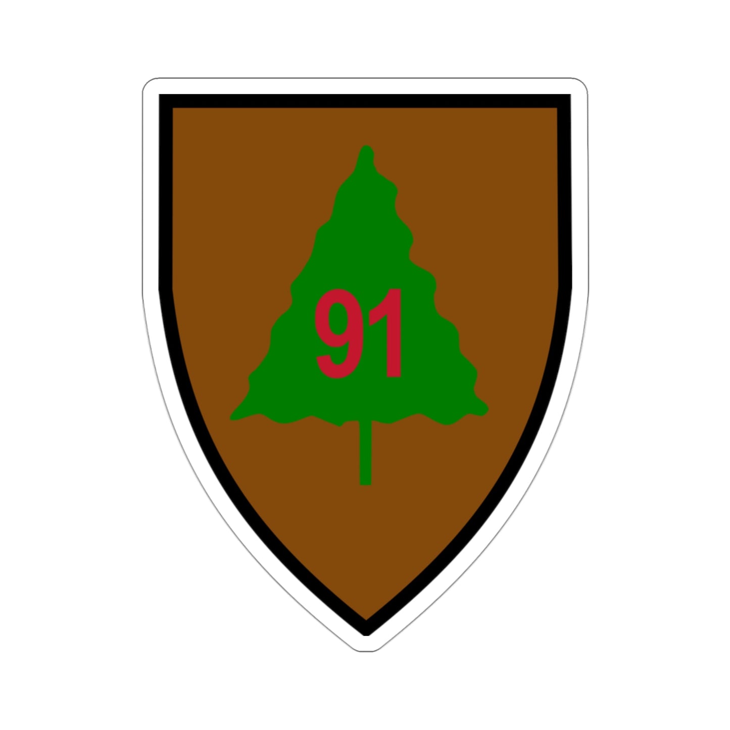 91st Infantry Division (U.S. Army) STICKER Vinyl Die-Cut Decal-3 Inch-The Sticker Space