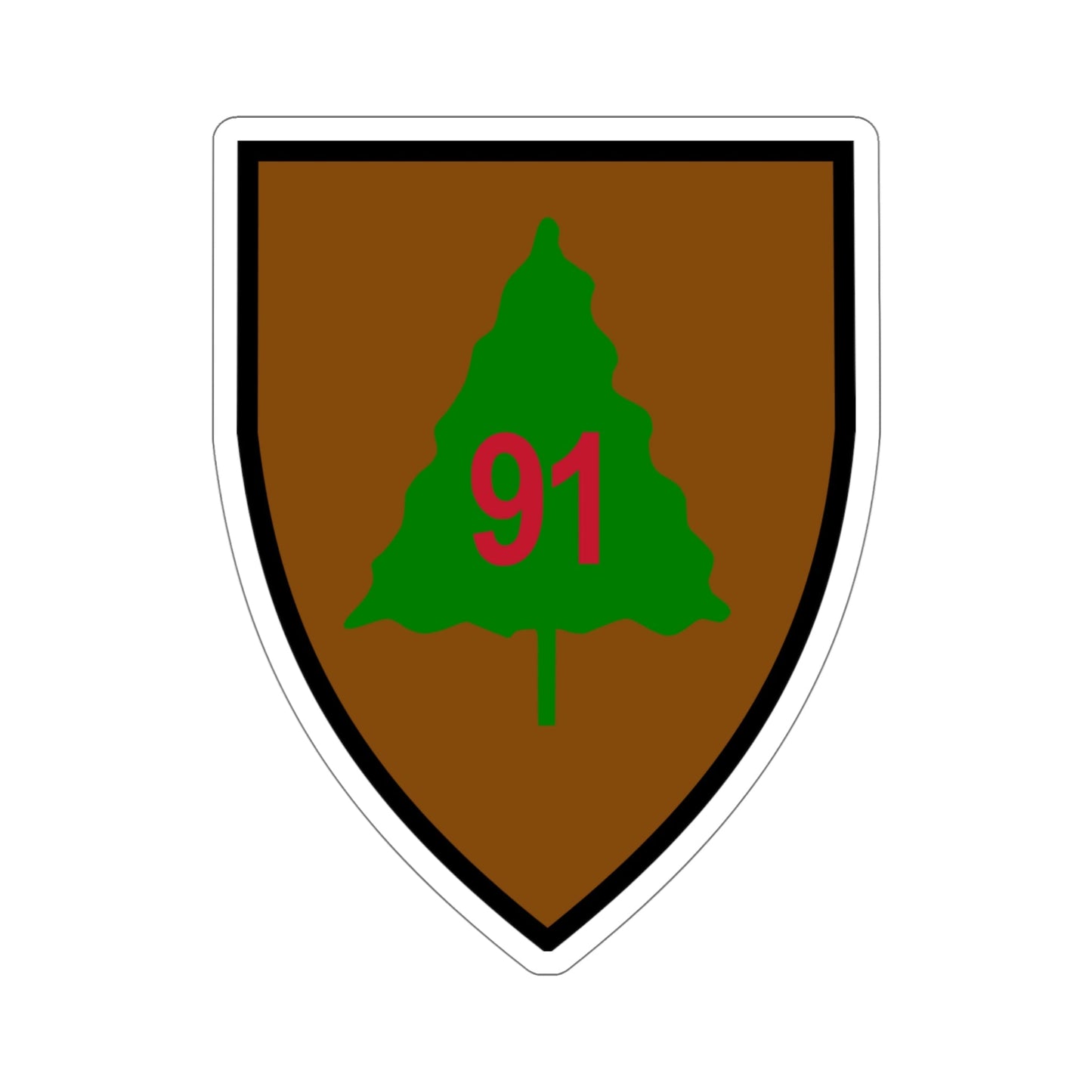 91st Infantry Division (U.S. Army) STICKER Vinyl Die-Cut Decal-5 Inch-The Sticker Space