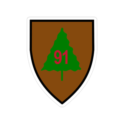 91st Infantry Division (U.S. Army) Transparent STICKER Die-Cut Vinyl Decal-2 Inch-The Sticker Space