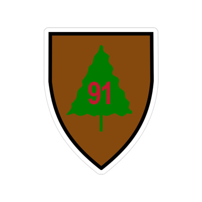 91st Infantry Division (U.S. Army) Transparent STICKER Die-Cut Vinyl Decal-3 Inch-The Sticker Space