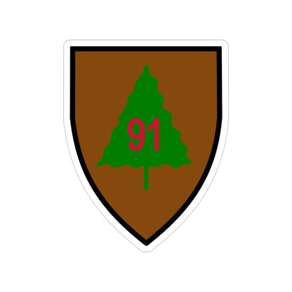 91st Infantry Division (U.S. Army) Transparent STICKER Die-Cut Vinyl Decal-5 Inch-The Sticker Space