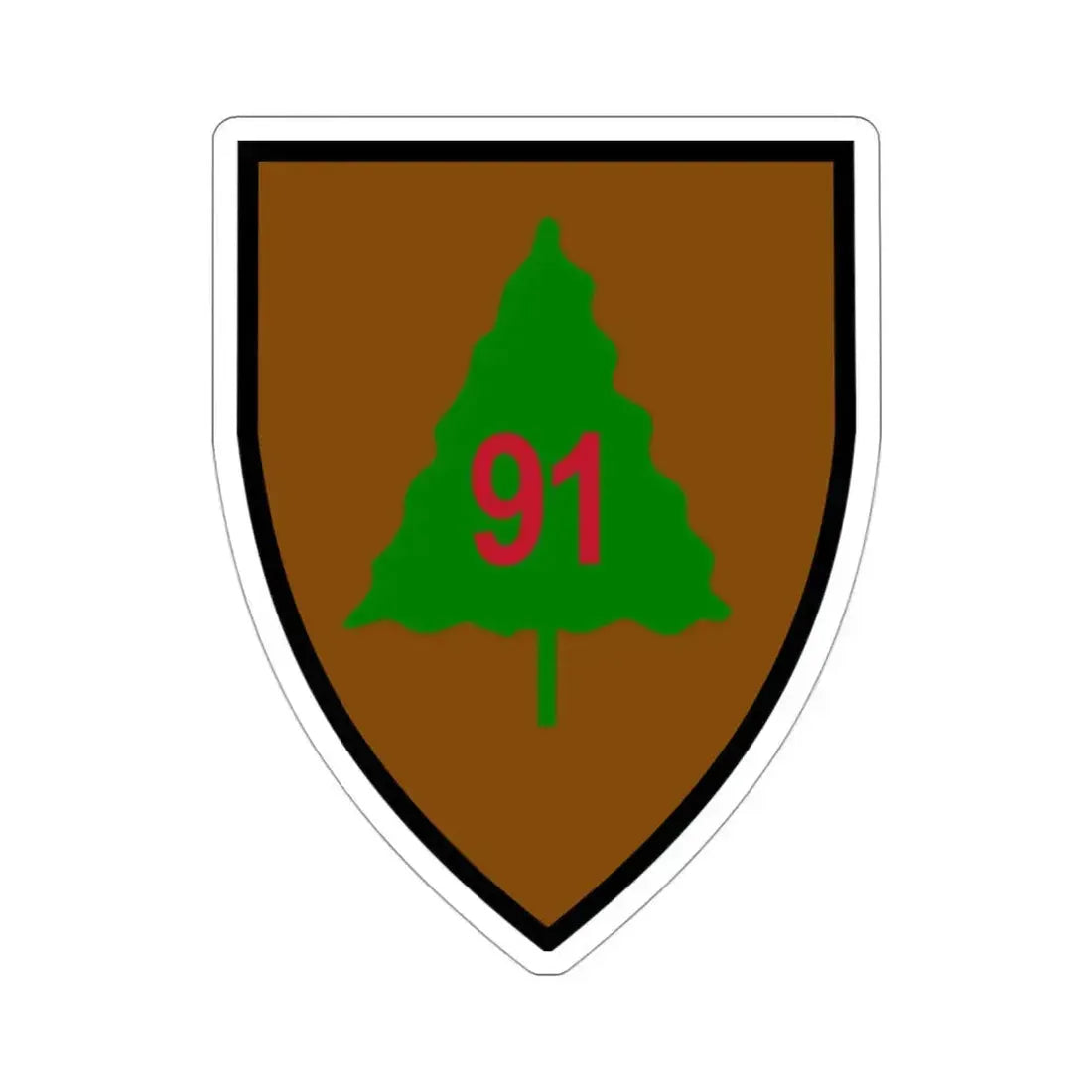 91st Infantry Division (U.S. Army) STICKER Vinyl Die-Cut Decal 3 Inch - The Sticker Space