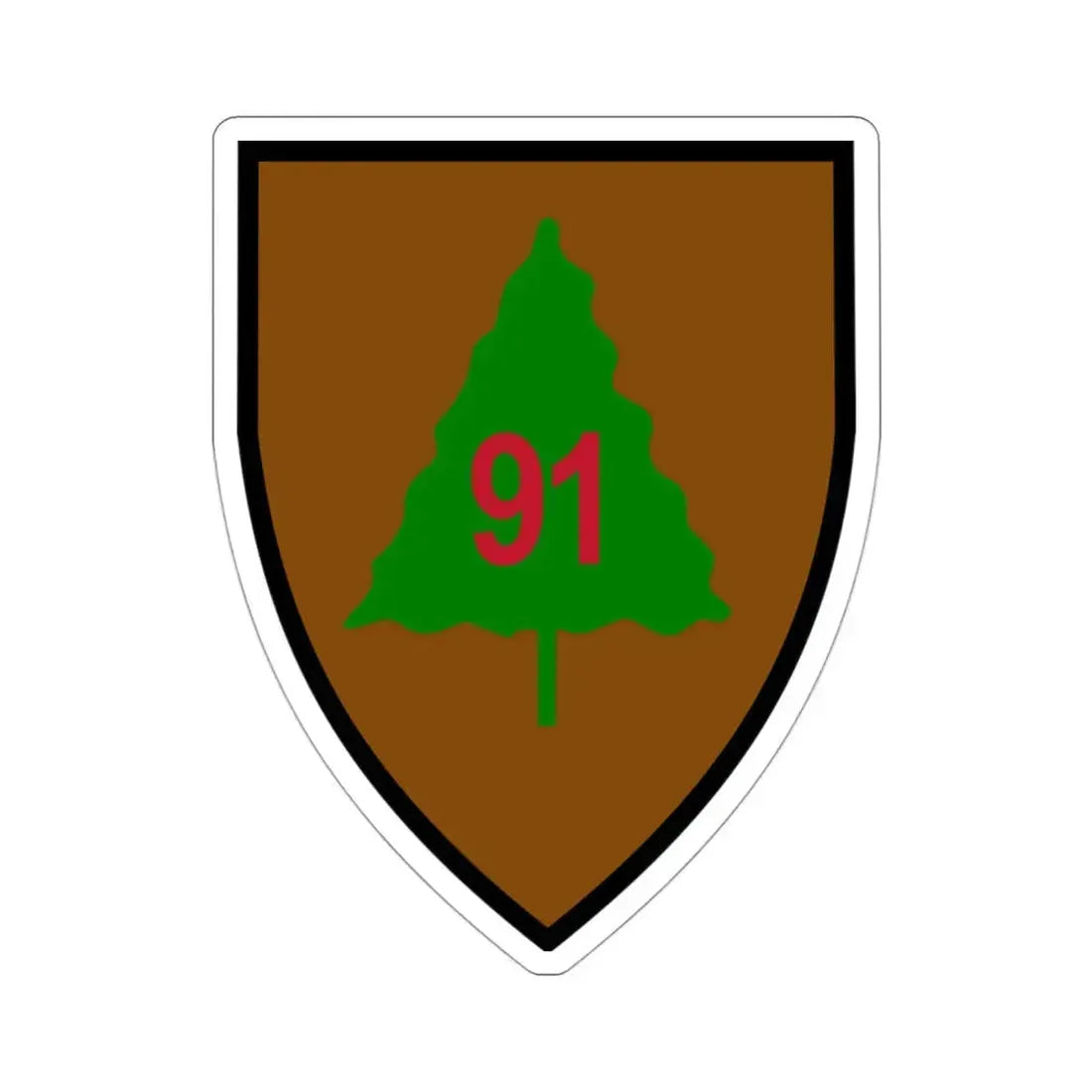 91st Infantry Division (U.S. Army) STICKER Vinyl Die-Cut Decal 3 Inch - The Sticker Space