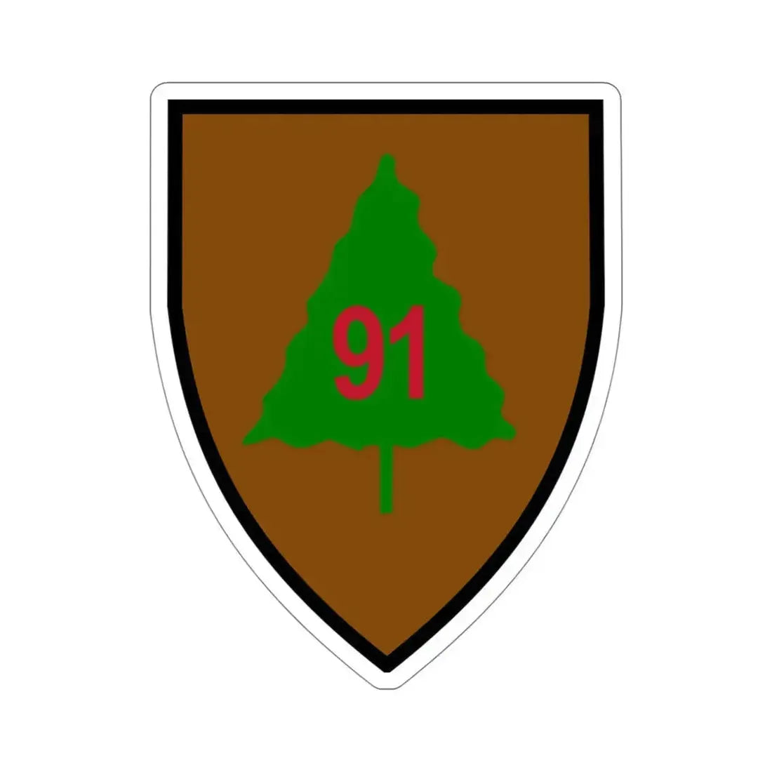 91st Infantry Division (U.S. Army) STICKER Vinyl Die-Cut Decal 4 Inch - The Sticker Space