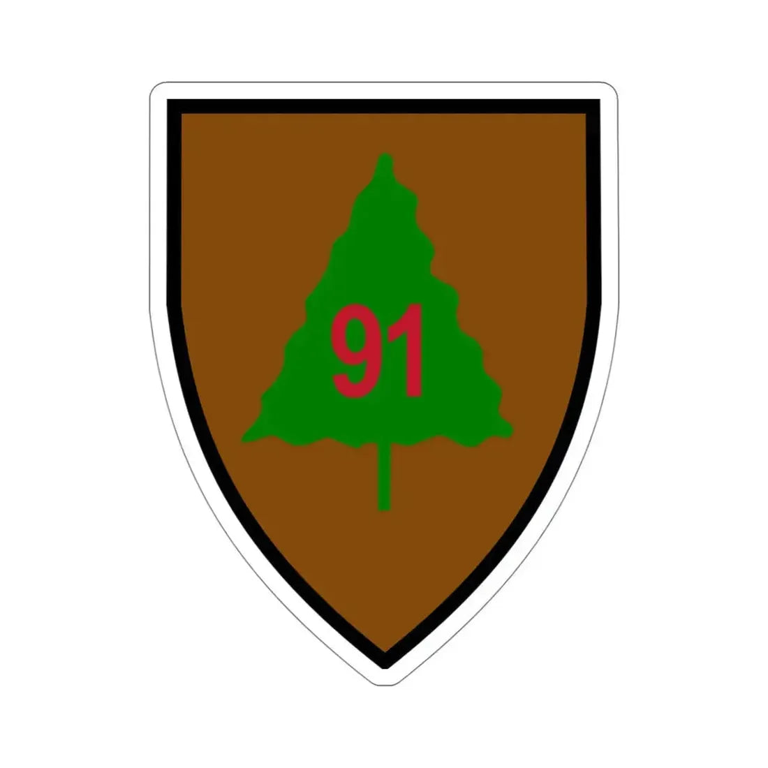 91st Infantry Division (U.S. Army) STICKER Vinyl Die-Cut Decal 4 Inch - The Sticker Space