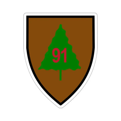 91st Infantry Division (U.S. Army) STICKER Vinyl Die-Cut Decal 4 Inch - The Sticker Space