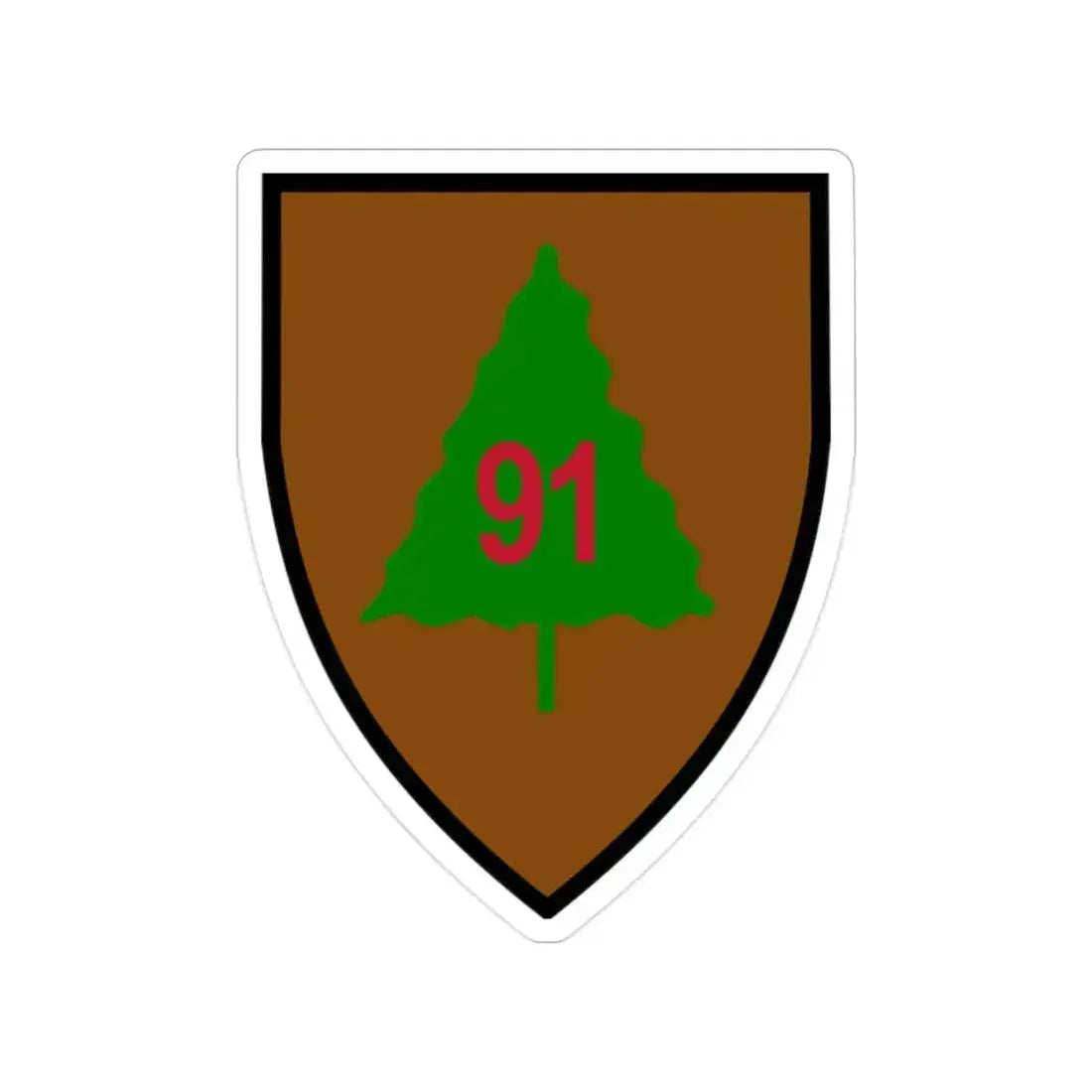 91st Infantry Division (U.S. Army) Transparent STICKER Die-Cut Vinyl Decal 2 Inch - The Sticker Space