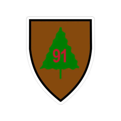 91st Infantry Division (U.S. Army) Transparent STICKER Die-Cut Vinyl Decal 2 Inch - The Sticker Space