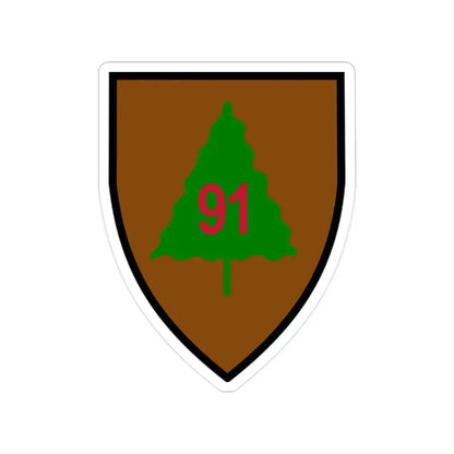 91st Infantry Division (U.S. Army) Transparent STICKER Die-Cut Vinyl Decal 2 Inch - The Sticker Space