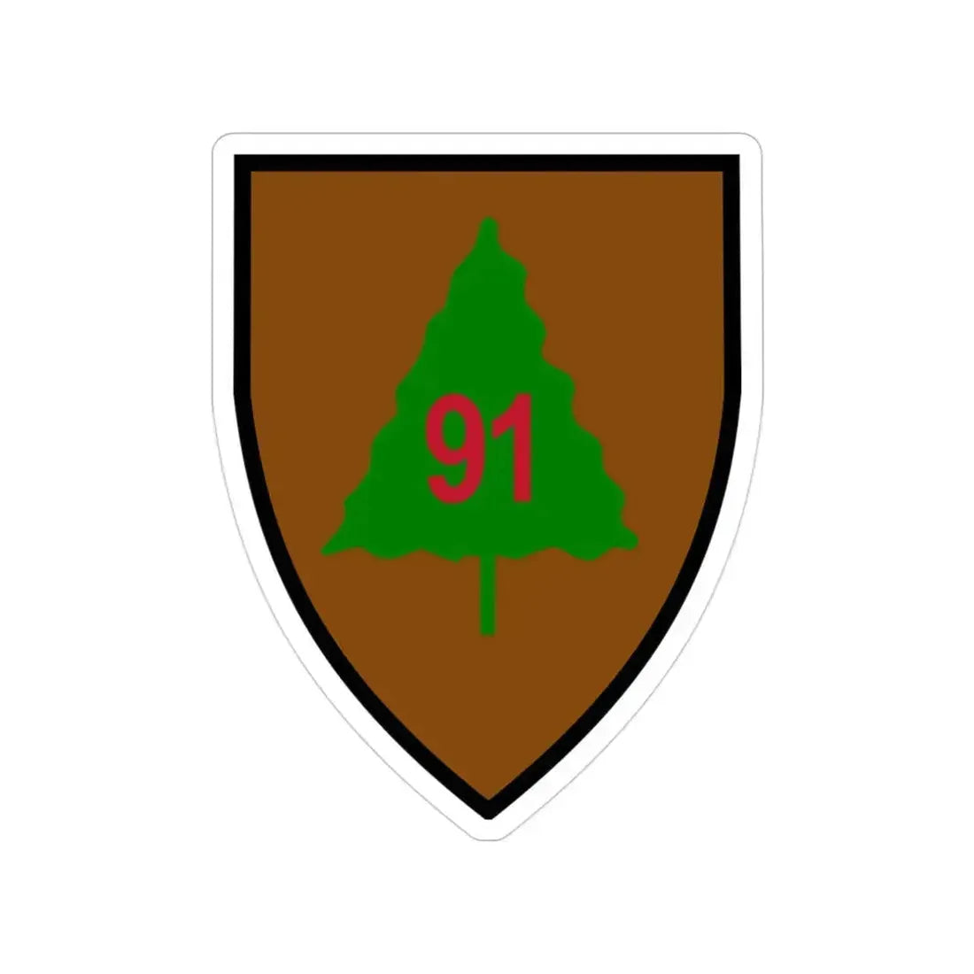 91st Infantry Division (U.S. Army) Transparent STICKER Die-Cut Vinyl Decal 3 Inch - The Sticker Space