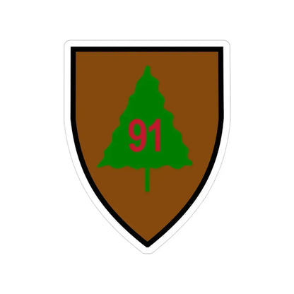 91st Infantry Division (U.S. Army) Transparent STICKER Die-Cut Vinyl Decal 3 Inch - The Sticker Space