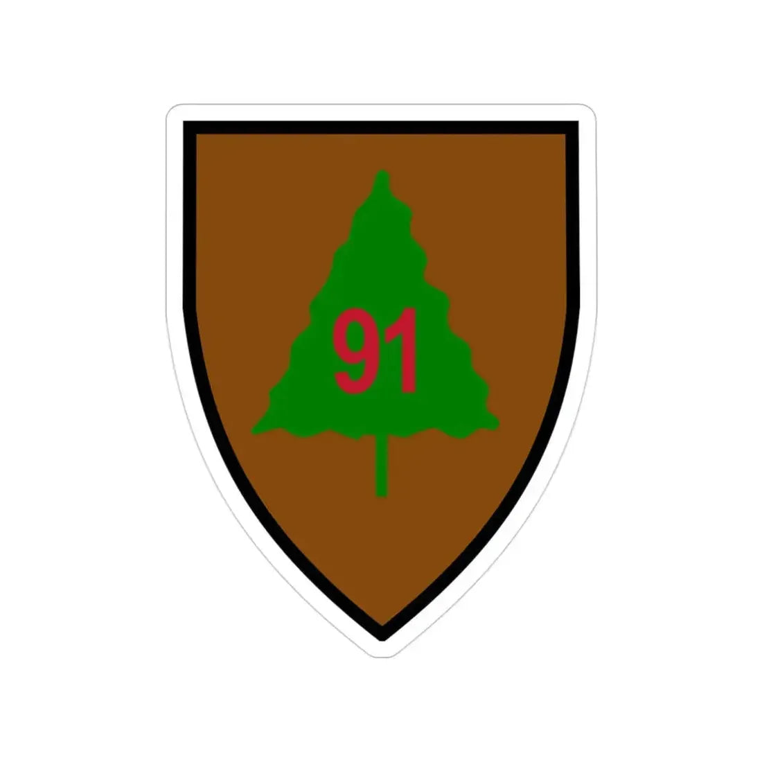 91st Infantry Division (U.S. Army) Transparent STICKER Die-Cut Vinyl Decal 3 Inch - The Sticker Space