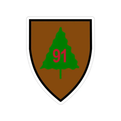 91st Infantry Division (U.S. Army) Transparent STICKER Die-Cut Vinyl Decal 4 Inch - The Sticker Space
