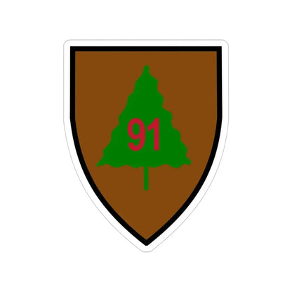 91st Infantry Division (U.S. Army) Transparent STICKER Die-Cut Vinyl Decal 5 Inch - The Sticker Space