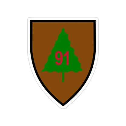 91st Infantry Division (U.S. Army) Transparent STICKER Die-Cut Vinyl Decal 6 Inch - The Sticker Space