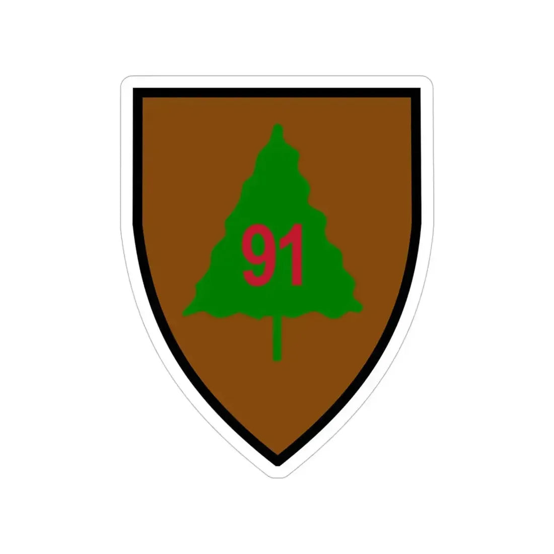 91st Infantry Division (U.S. Army) Transparent STICKER Die-Cut Vinyl Decal 6 Inch - The Sticker Space