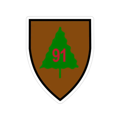 91st Infantry Division (U.S. Army) Transparent STICKER Die-Cut Vinyl Decal 6 Inch - The Sticker Space