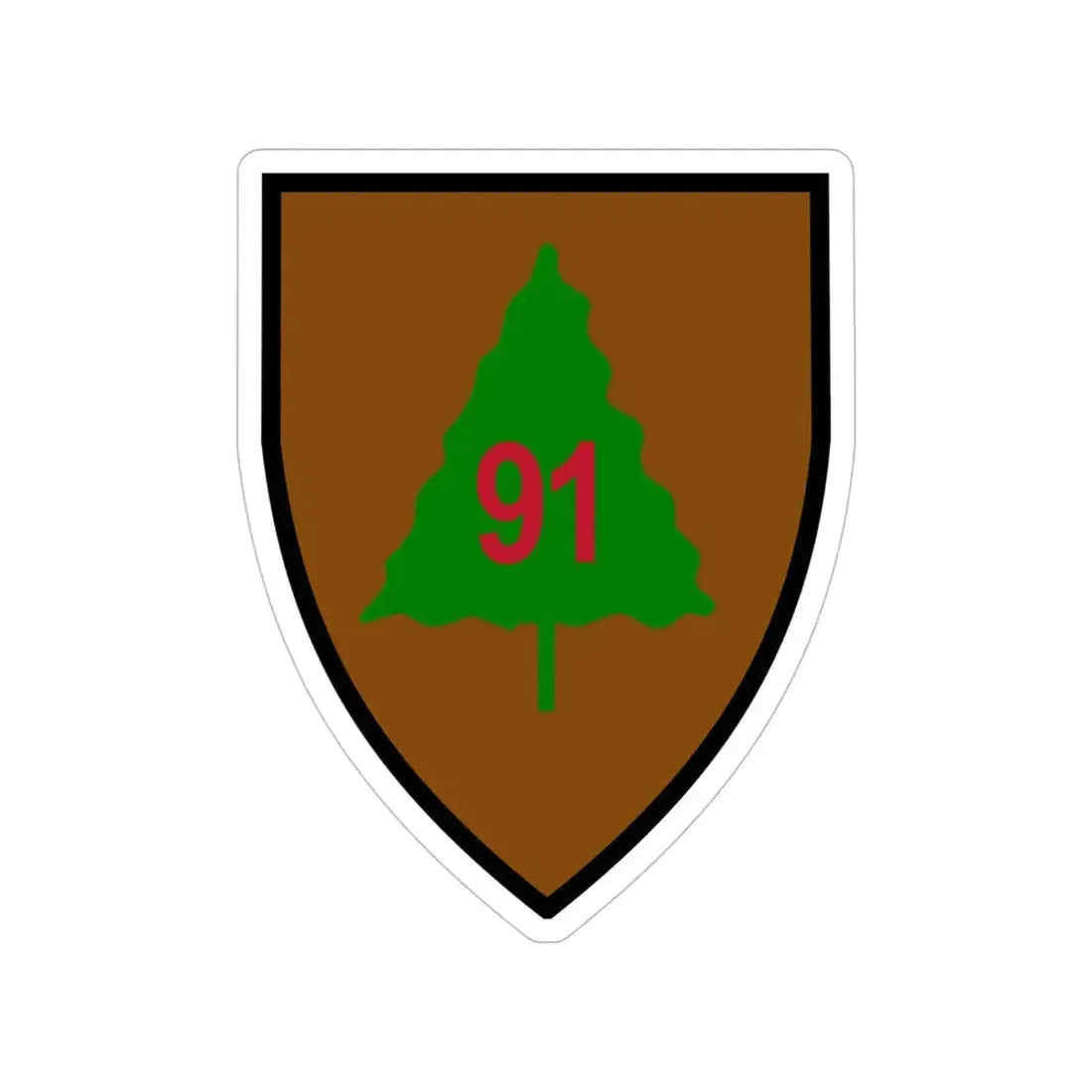 91st Infantry Division (U.S. Army) Transparent STICKER Die-Cut Vinyl Decal - The Sticker Space