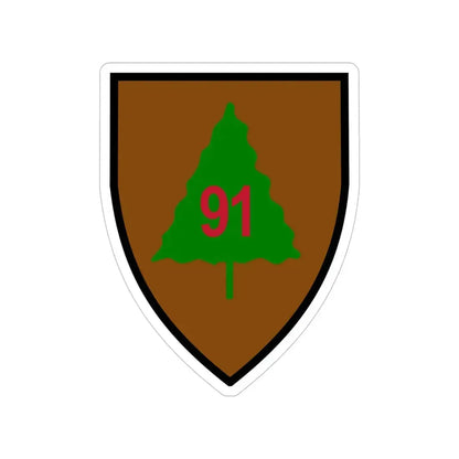 91st Infantry Division (U.S. Army) Transparent STICKER Die-Cut Vinyl Decal - The Sticker Space