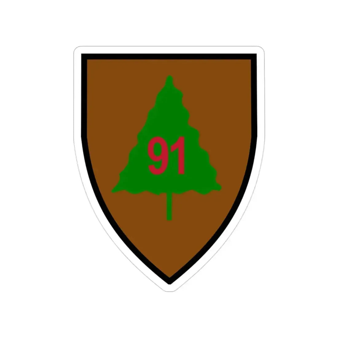 91st Infantry Division (U.S. Army) Transparent STICKER Die-Cut Vinyl Decal - The Sticker Space