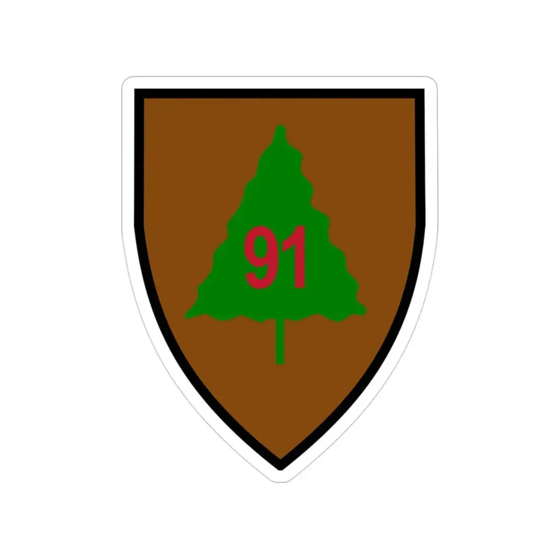 91st Infantry Division (U.S. Army) Transparent STICKER Die-Cut Vinyl Decal - The Sticker Space