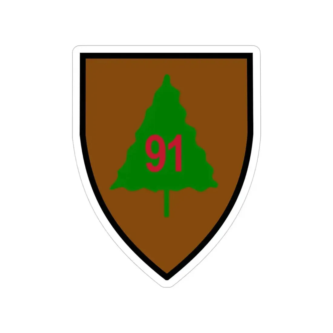91st Infantry Division (U.S. Army) Transparent STICKER Die-Cut Vinyl Decal - The Sticker Space
