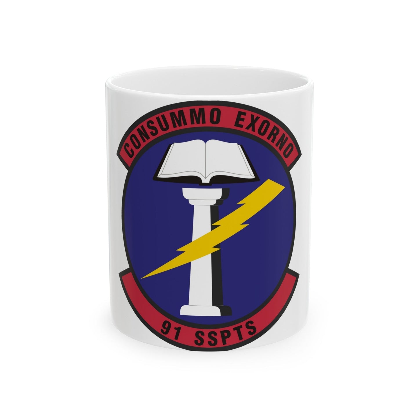 91st Security Support Squadron (U.S. Air Force) White Coffee Mug-11oz-The Sticker Space