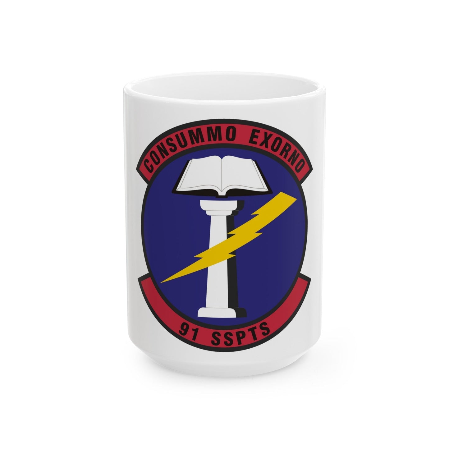 91st Security Support Squadron (U.S. Air Force) White Coffee Mug-15oz-The Sticker Space