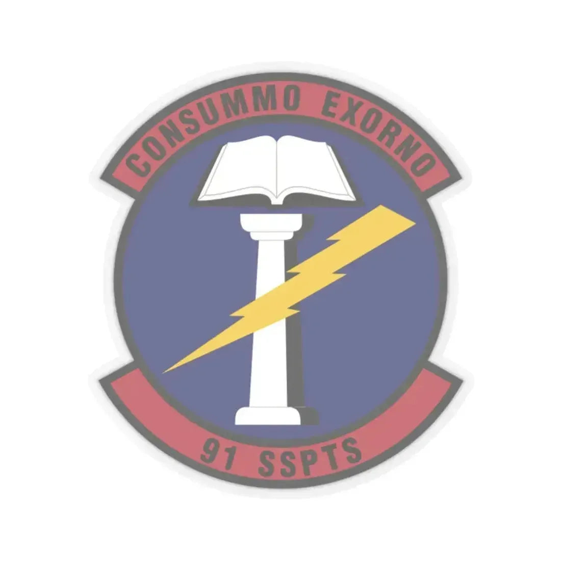 91st Security Support Squadron (U.S. Air Force) STICKER Vinyl Kiss-Cut Decal 2 Inch Transparent - The Sticker Space