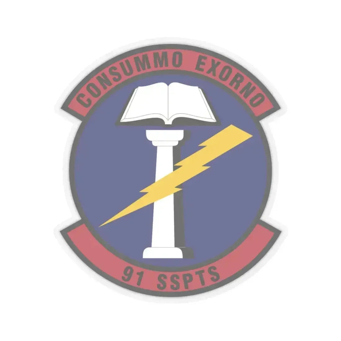 91st Security Support Squadron (U.S. Air Force) STICKER Vinyl Kiss-Cut Decal 3 Inch Transparent - The Sticker Space