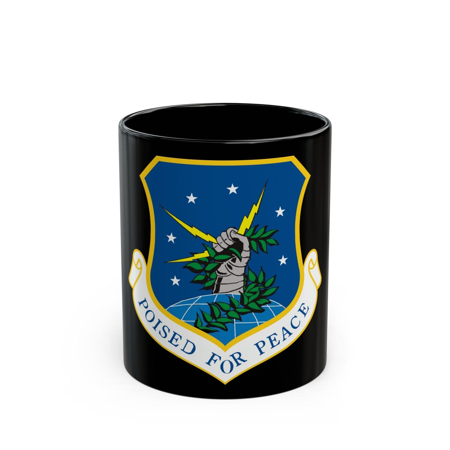 91st Space Wing (U.S. Air Force) Black Coffee Mug-11oz-The Sticker Space