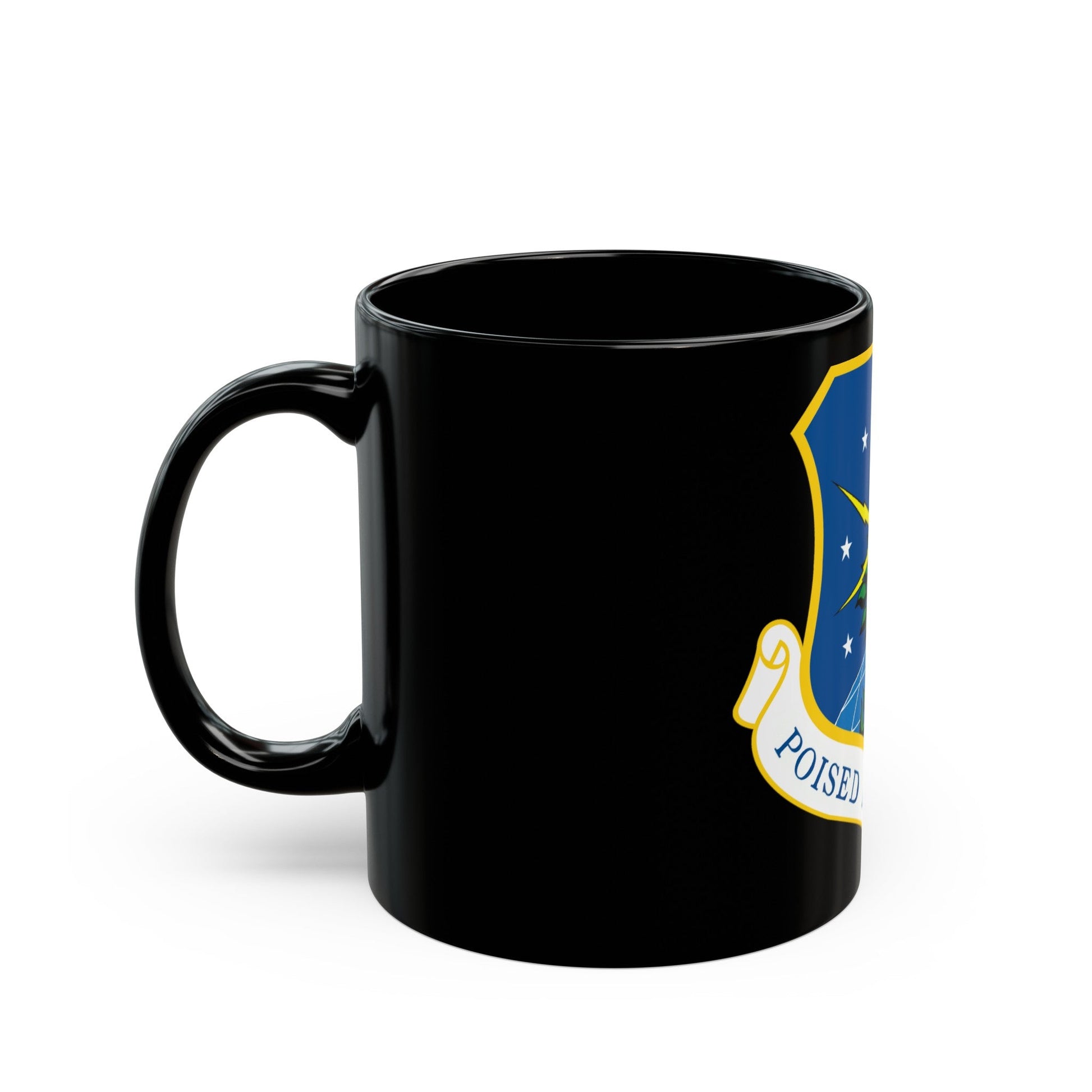 91st Space Wing (U.S. Air Force) Black Coffee Mug-The Sticker Space