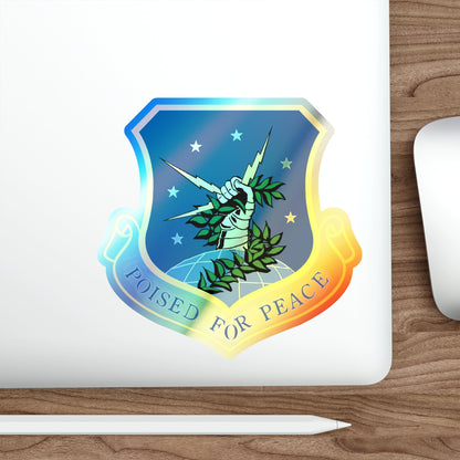 91st Space Wing (U.S. Air Force) Holographic STICKER Die-Cut Vinyl Decal-The Sticker Space