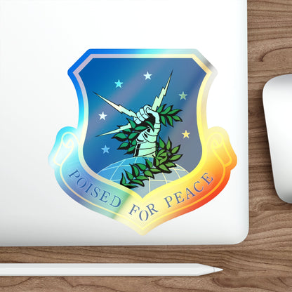 91st Space Wing (U.S. Air Force) Holographic STICKER Die-Cut Vinyl Decal-The Sticker Space