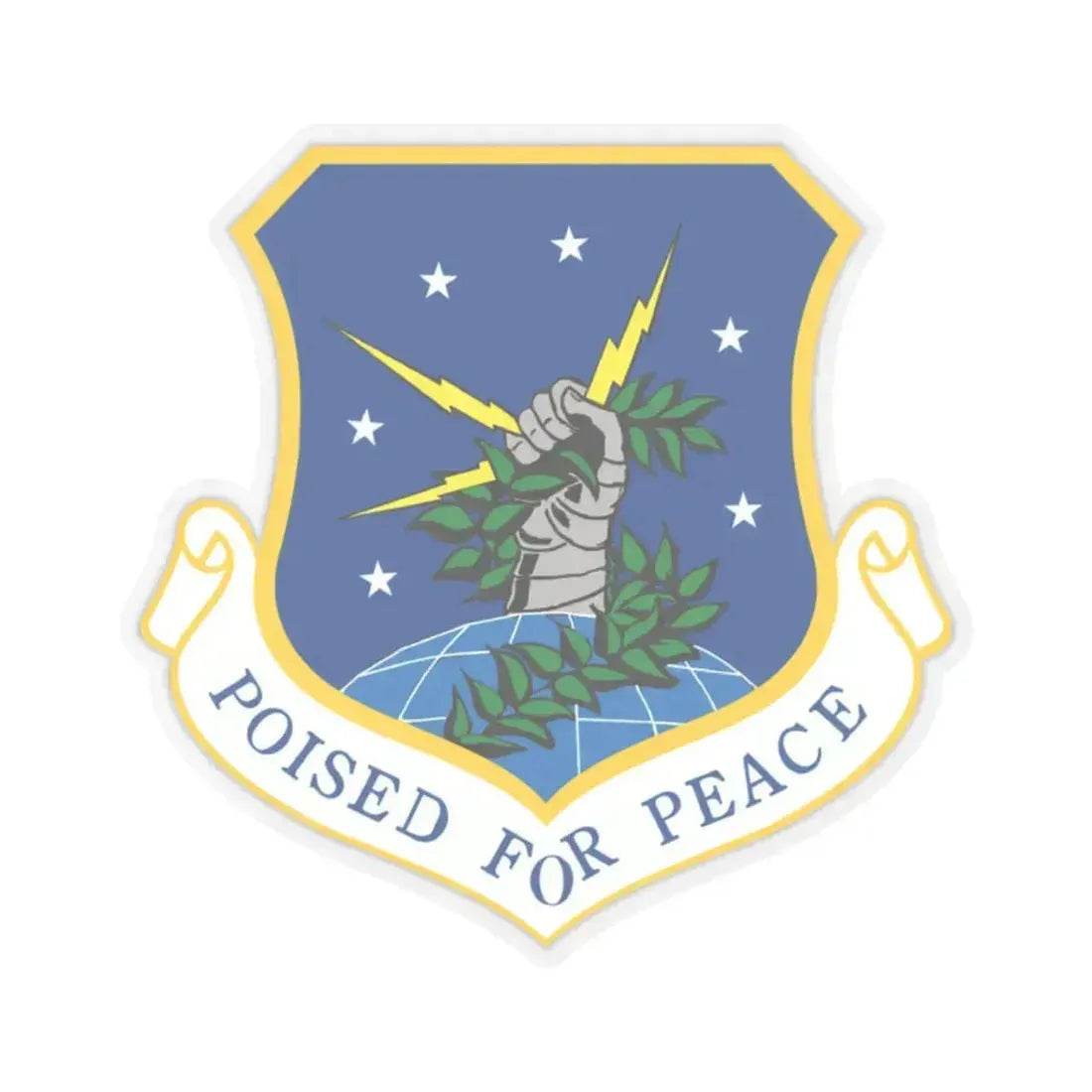 91st Space Wing (U.S. Air Force) STICKER Vinyl Kiss-Cut Decal 2 Inch Transparent - The Sticker Space