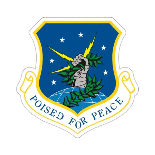 91st Space Wing (U.S. Air Force) STICKER Vinyl Kiss-Cut Decal 2 Inch White - The Sticker Space