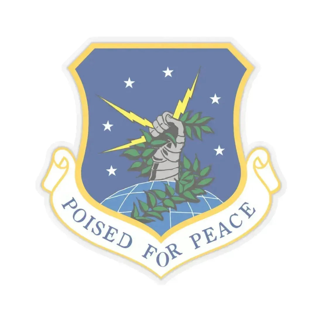 91st Space Wing (U.S. Air Force) STICKER Vinyl Kiss-Cut Decal 3 Inch Transparent - The Sticker Space
